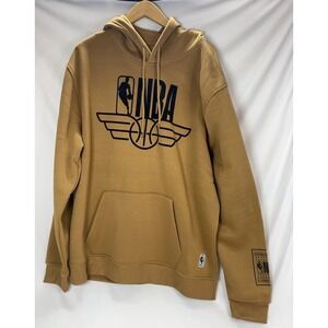 NBA Rich Young Player Logo Hoodie NWT MSRP $75 Tan Pullover Men's XL